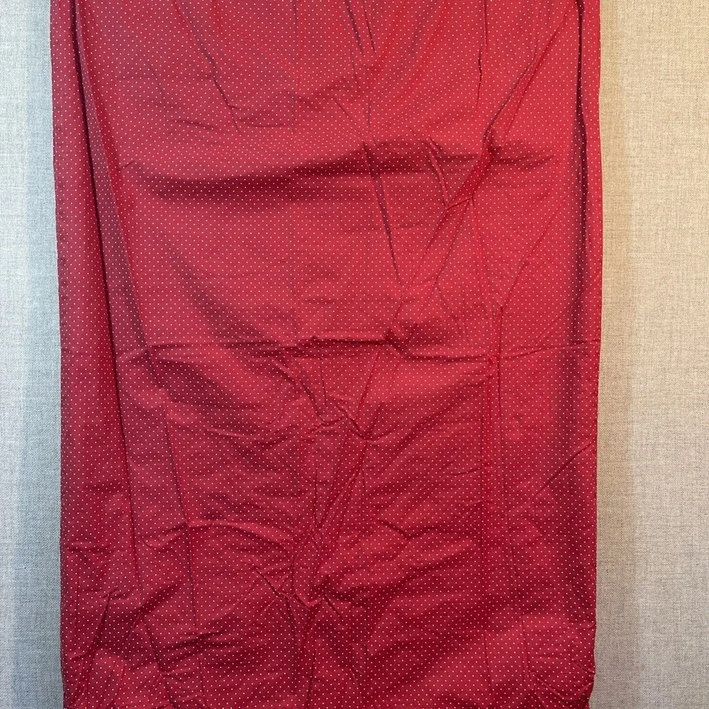VTG Christmas Gift Bag 42x26 Reversible Cotton Drawstring Santa Holiday Decor